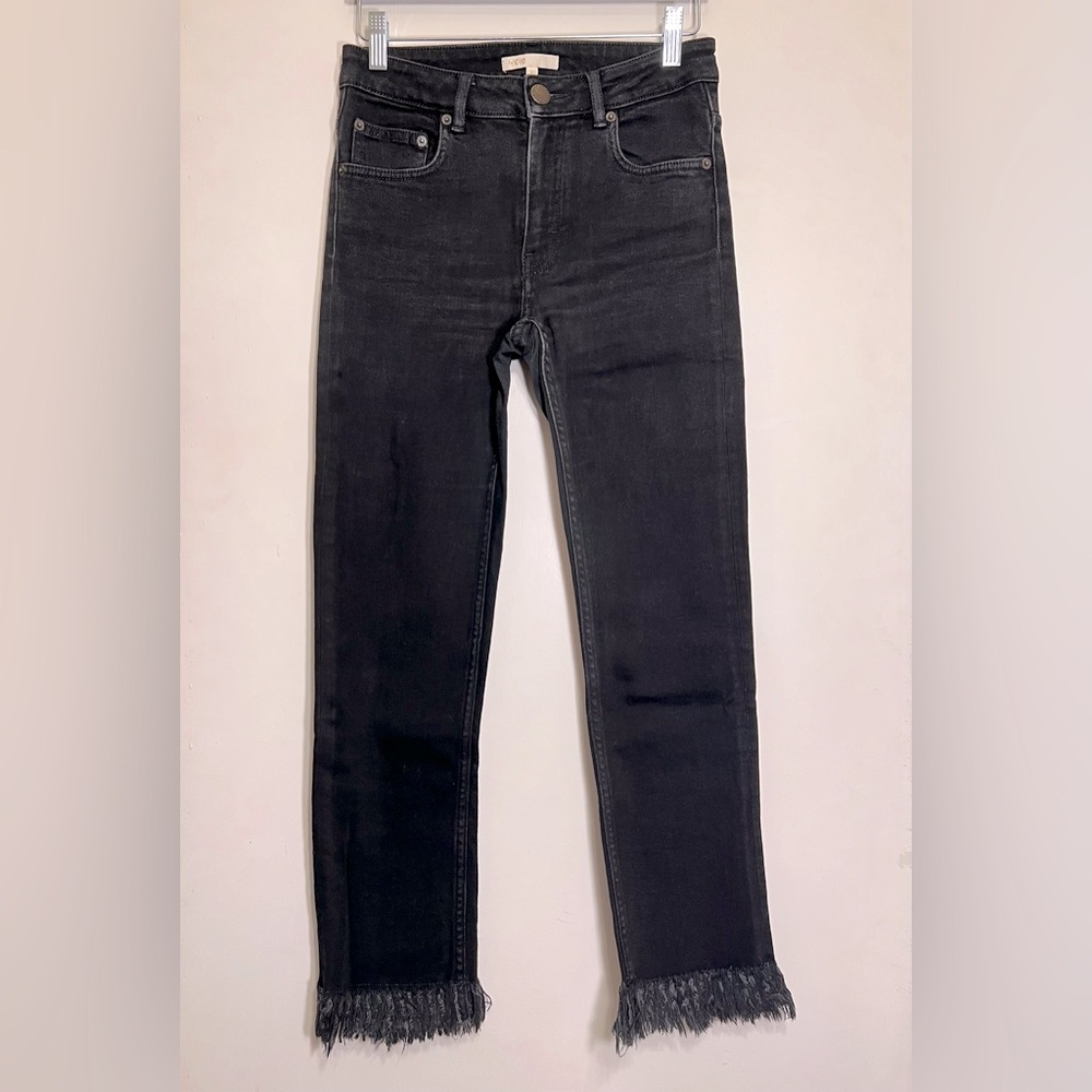 Maje Fringe Crop Jeans